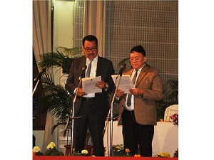 The Governor of Arunachal Pradesh Shri JP Rajkhowa administered the Oath of Two Deputy Chief Minister Shri. Chowna Mein  and Shri. Kameng Dolo at the Darbar Hall of Raj Bhavan, Itanagar on 5th March 2016.